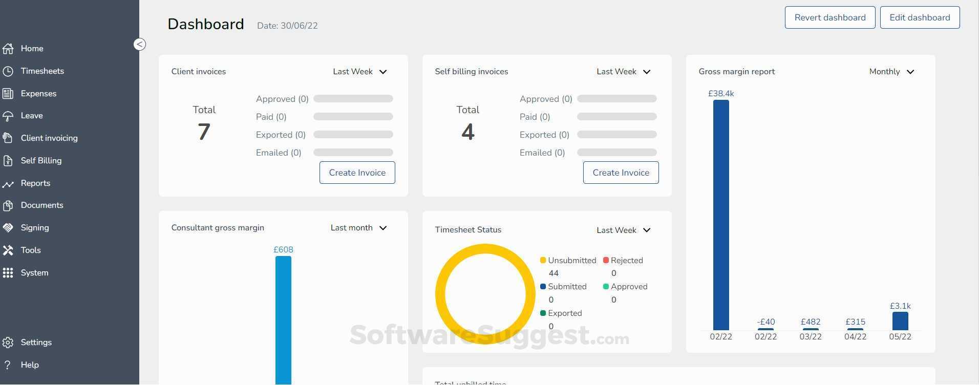 Anfold Timesheet Portal Screenshot1